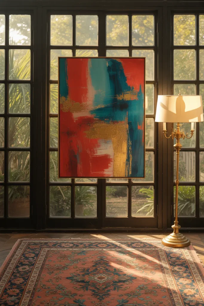 Artistic Sunroom with Creative Touches