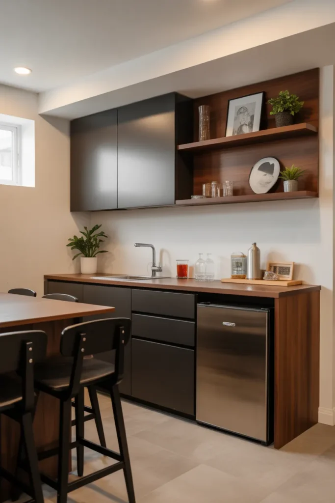  Basement Kitchenette for Family Snacks
