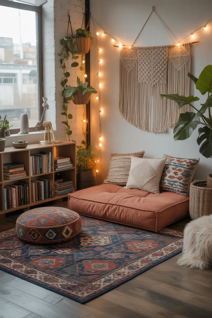 Bohemian-Style Reading Nook