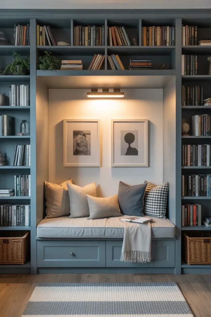 Built-In Bookshelf Nook