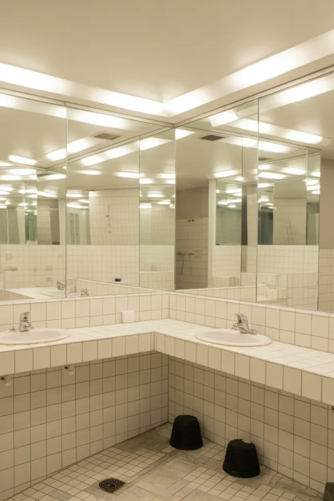 Clever Use of Mirrors on Walls