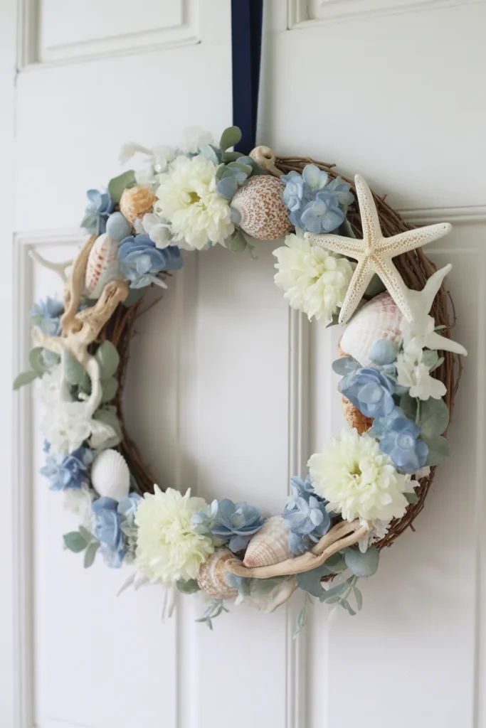 Coastal Seashell Wreath
