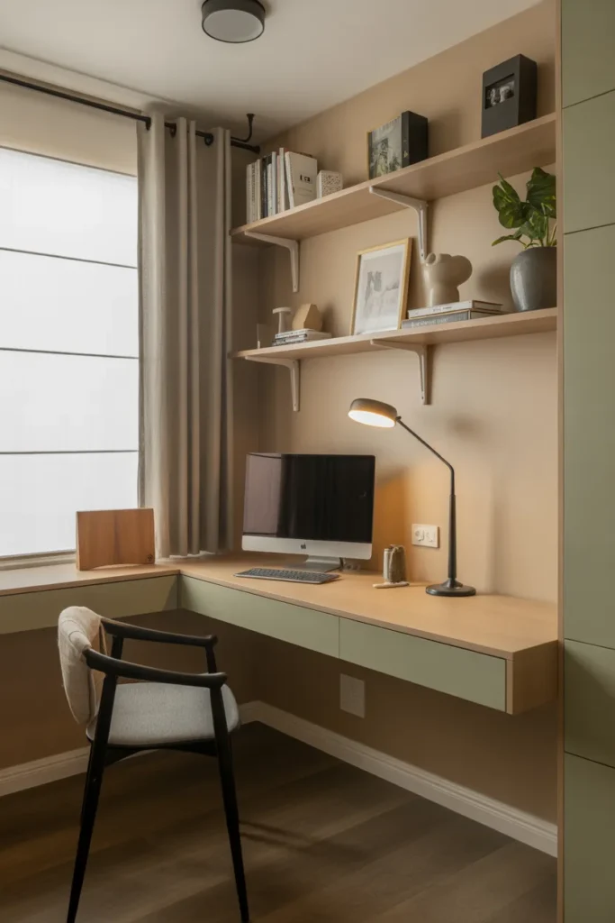 Compact Corner Desk Setup