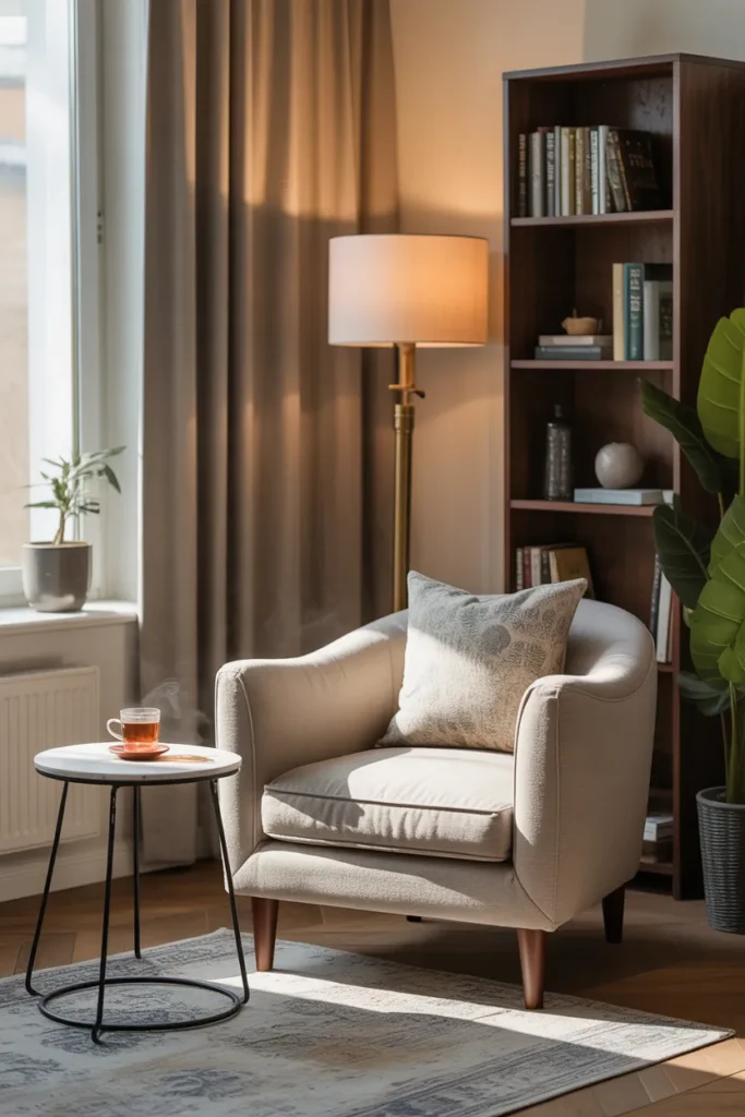 Corner Chair Reading Nook