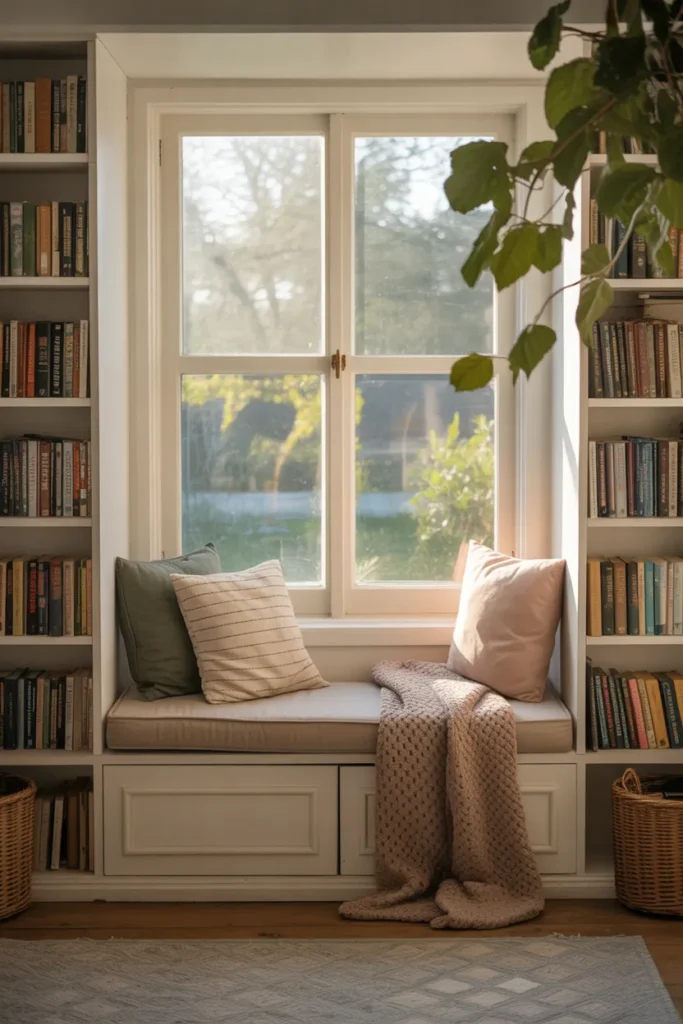 Cozy Window Seat Reading Nook