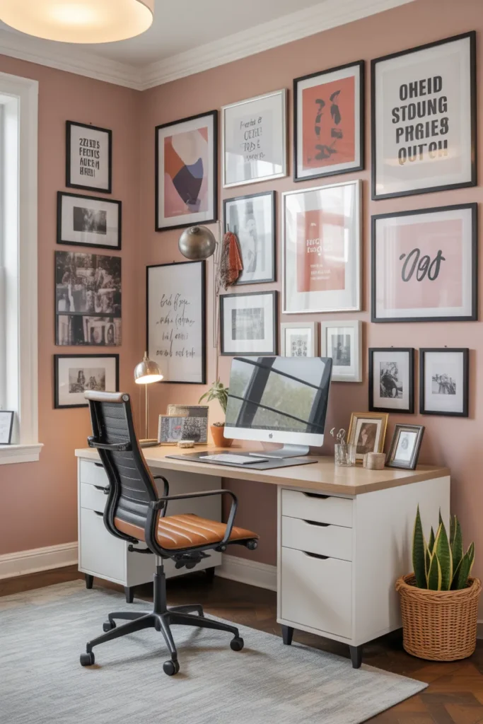 Creative Gallery Wall Office