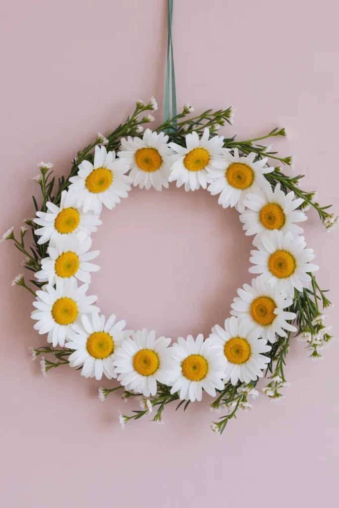 Daisy Charm Wreath