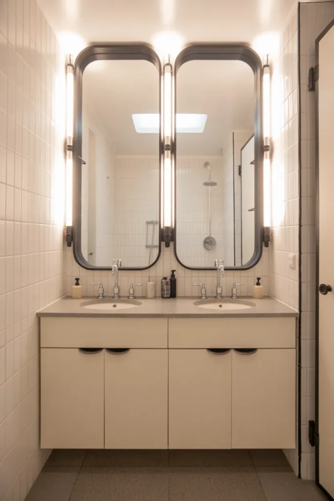 Double Mirrors in Small Space
