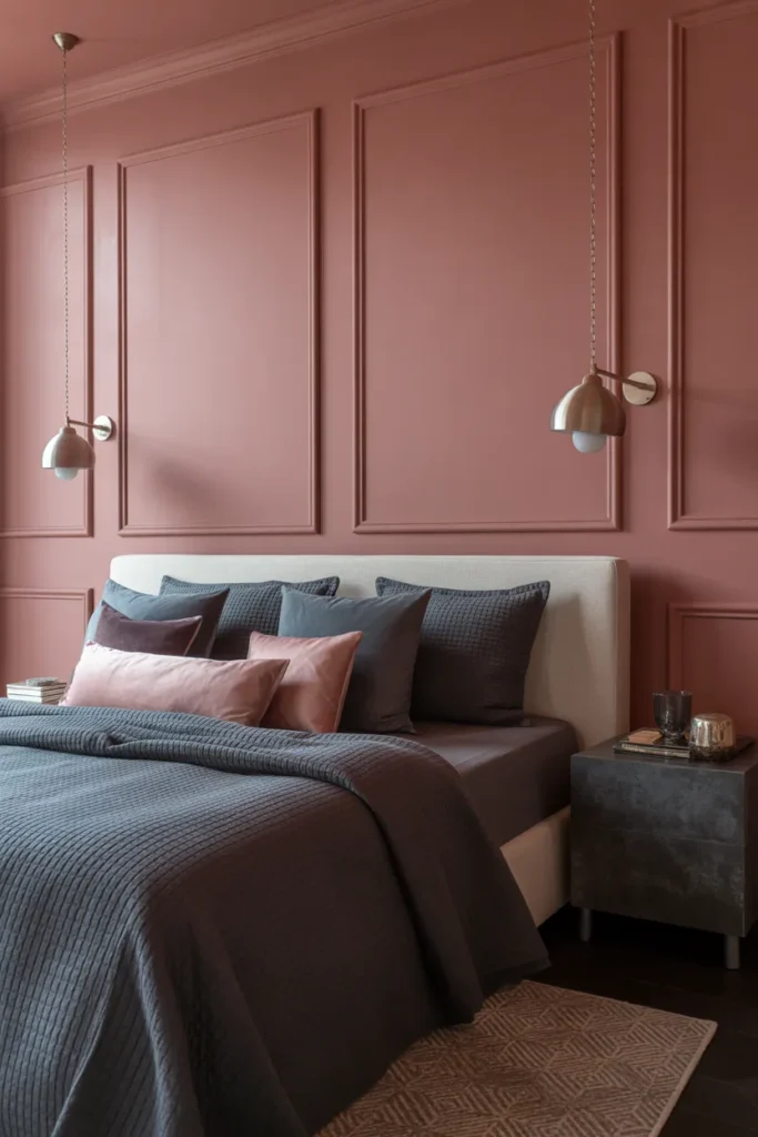 Dusty Pink & Charcoal