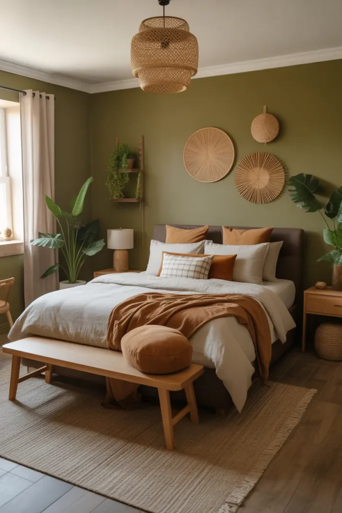 Earthy Browns & Olive Green