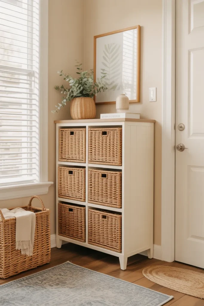 Entryway with Stylish Shoe Storage