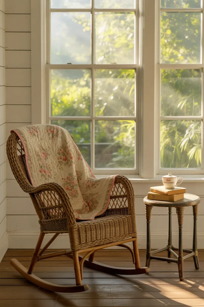  Farmhouse-Style Sunroom with Rustic Charm