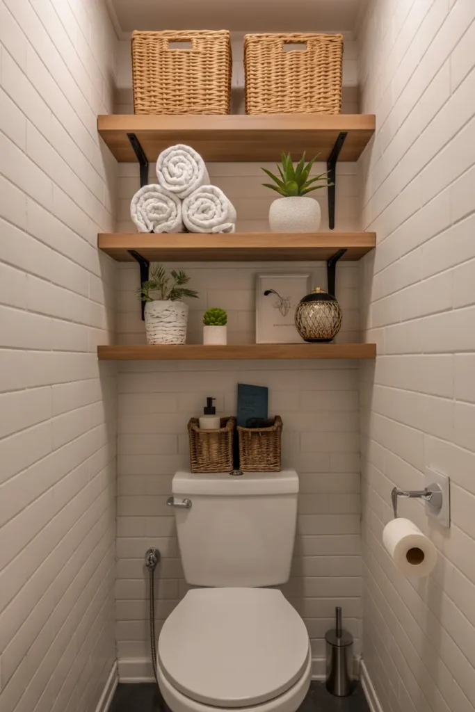 Floating Shelves for Storage