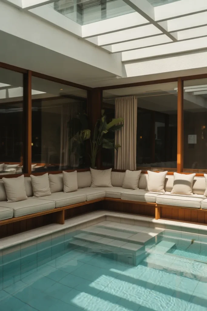  Indoor Pool with Sunken Seating Area