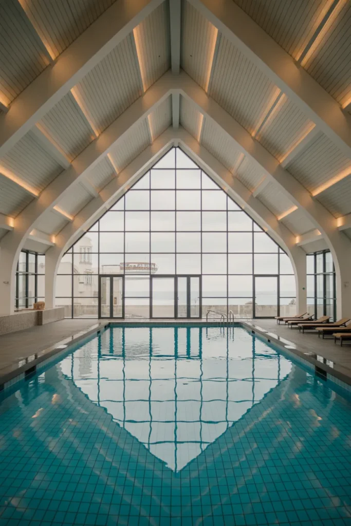  Indoor Pool with Vaulted Ceilings