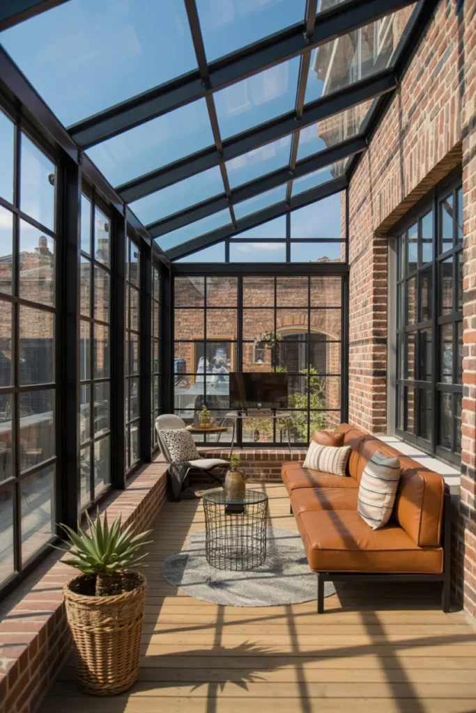  Industrial Loft-Style Sunroom