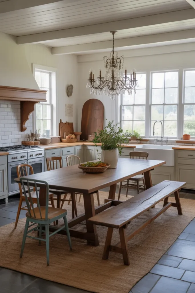 Large Farmhouse Dining Table