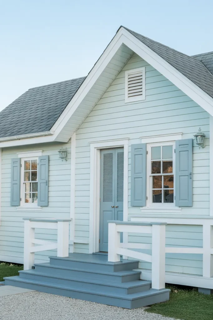 Light Blue with Gray Accents