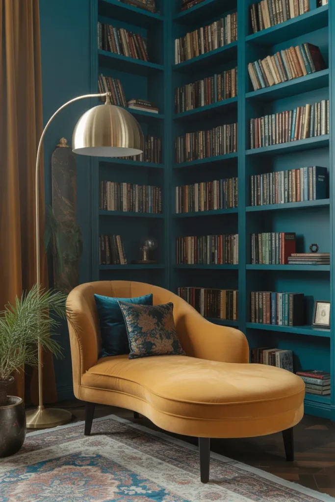 Luxe Reading Nook with Chaise Lounge