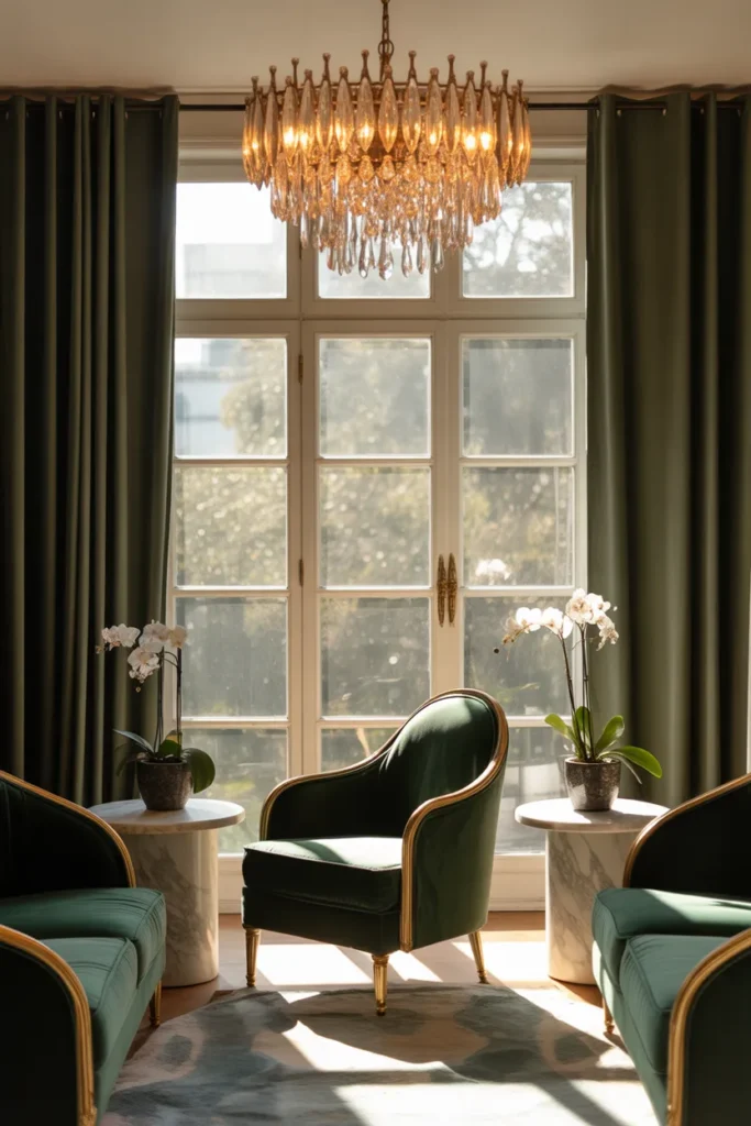  Luxe Sunroom with Glam Finishes