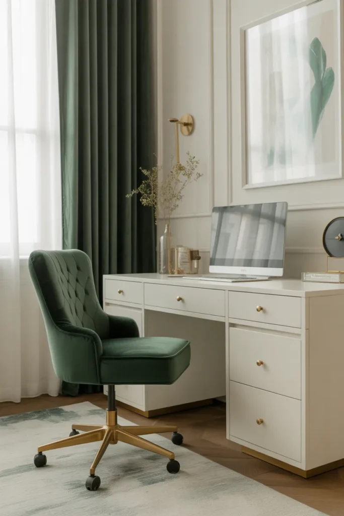 Luxe Velvet Office Chair