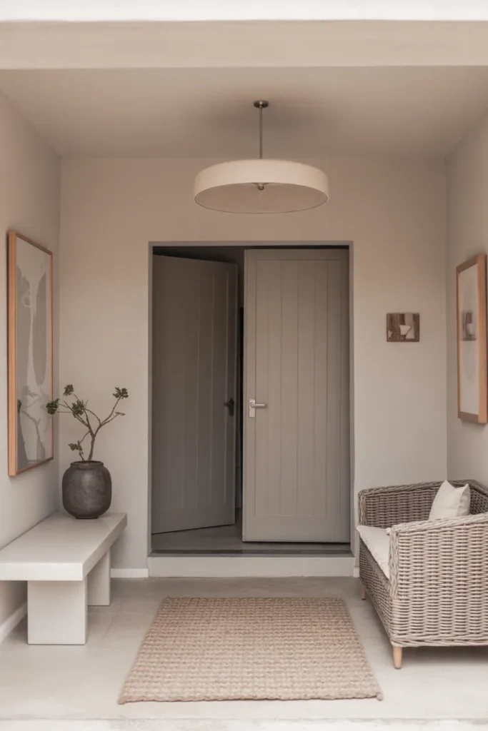 Minimalist Entry with Neutral Tones