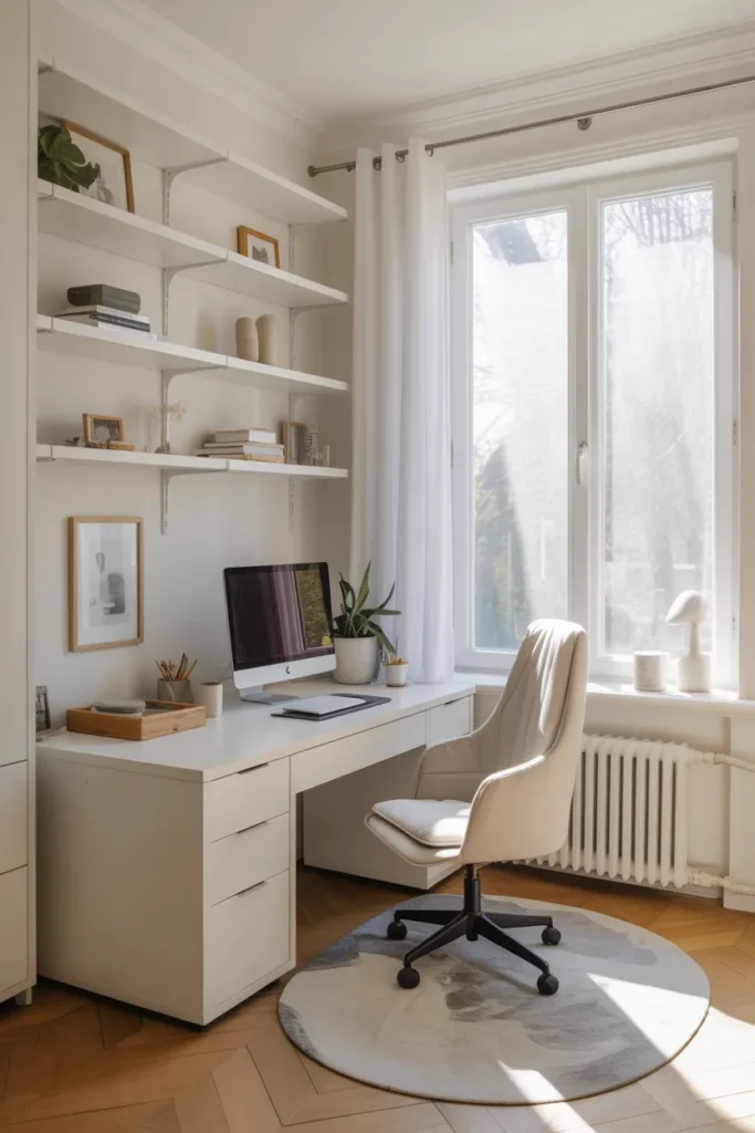 Minimalist White Workspace