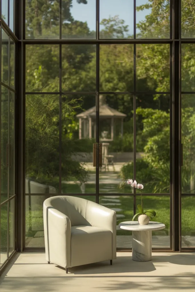 Modern Glass Sunroom Retreat