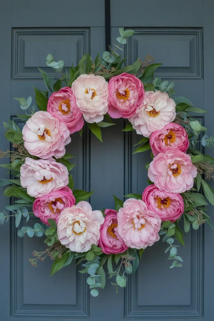 Peony Bloom Wreath