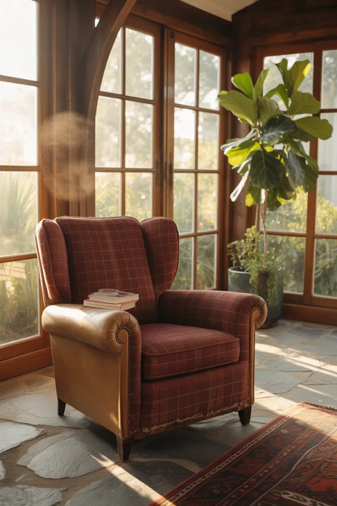 Rustic Lodge-Style Sunroom