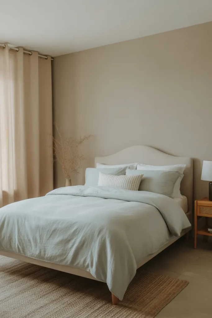 Soft Beige & Pastel Blue