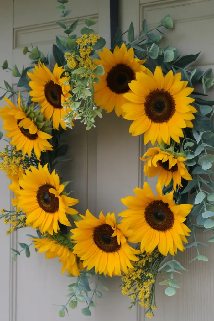 Sunflower Burst Wreath