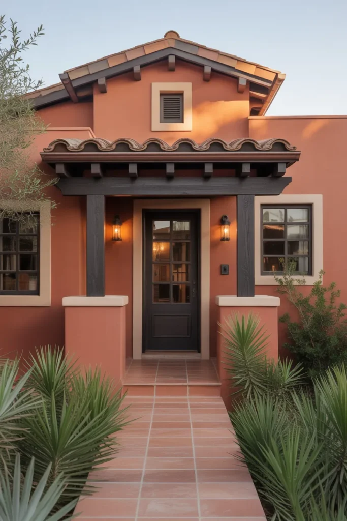 Terracotta and Warm Taupe