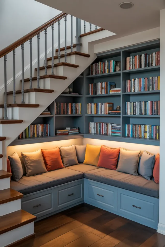 Under-the-Stairs Book Nook