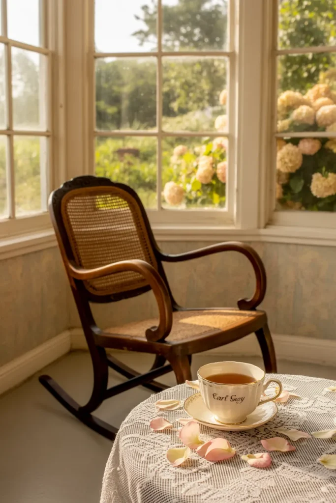 Vintage Sunroom with Antique Details