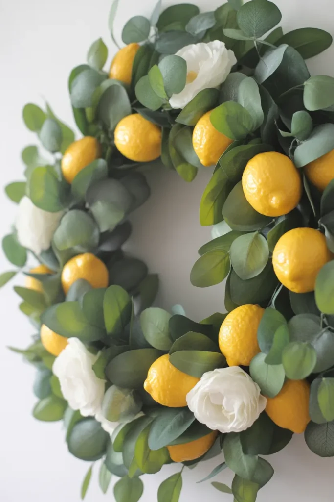 Lemon and Eucalyptus Wreath