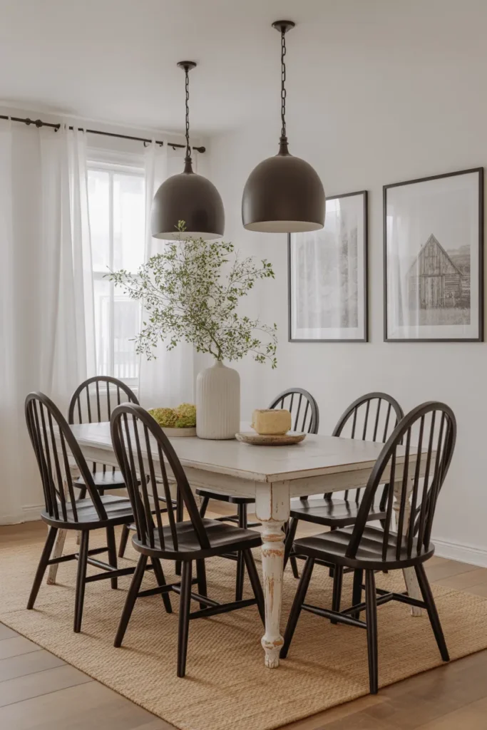 Black and White Farmhouse Contrast