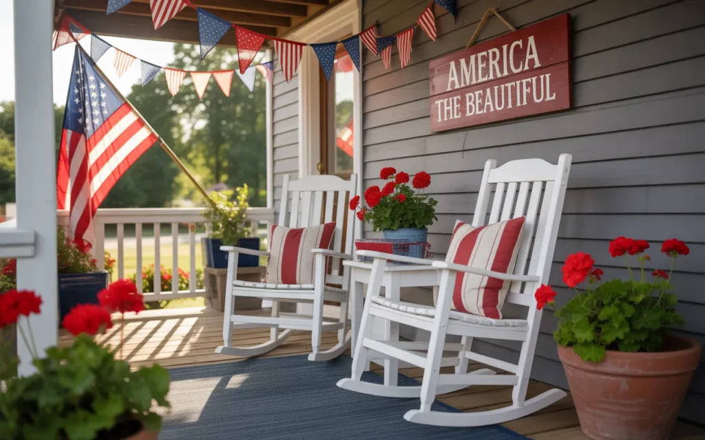 4th july decor ideas patriotic porch