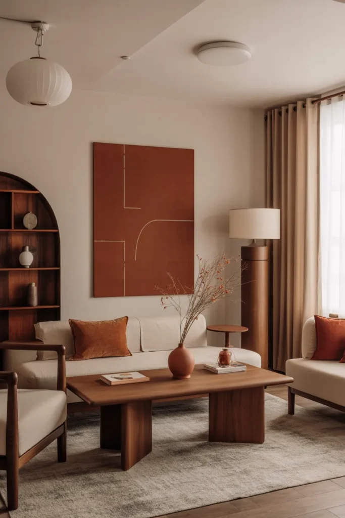 Earthy Tones and Warm Wood