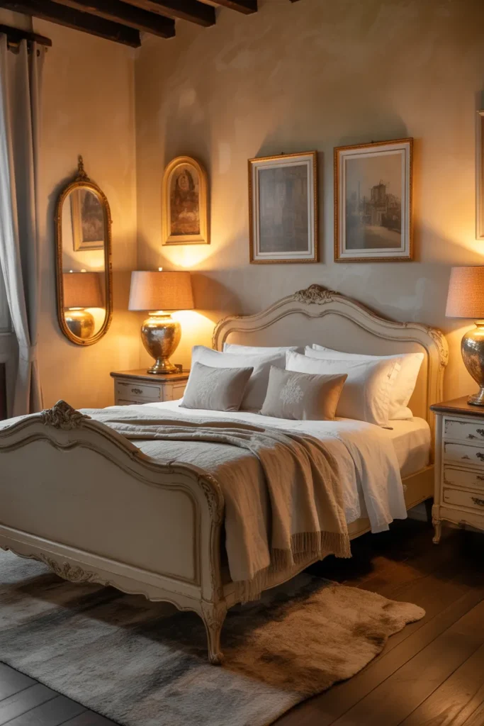 Antique Touches and Cozy Lighting