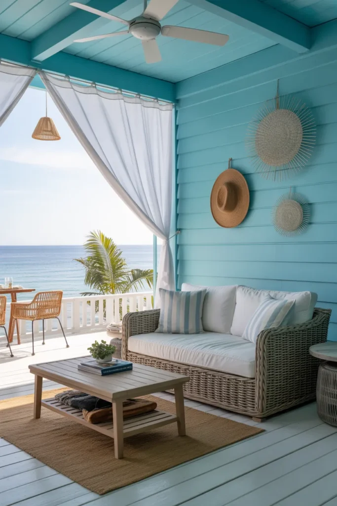 Beach-Inspired Theater Retreat