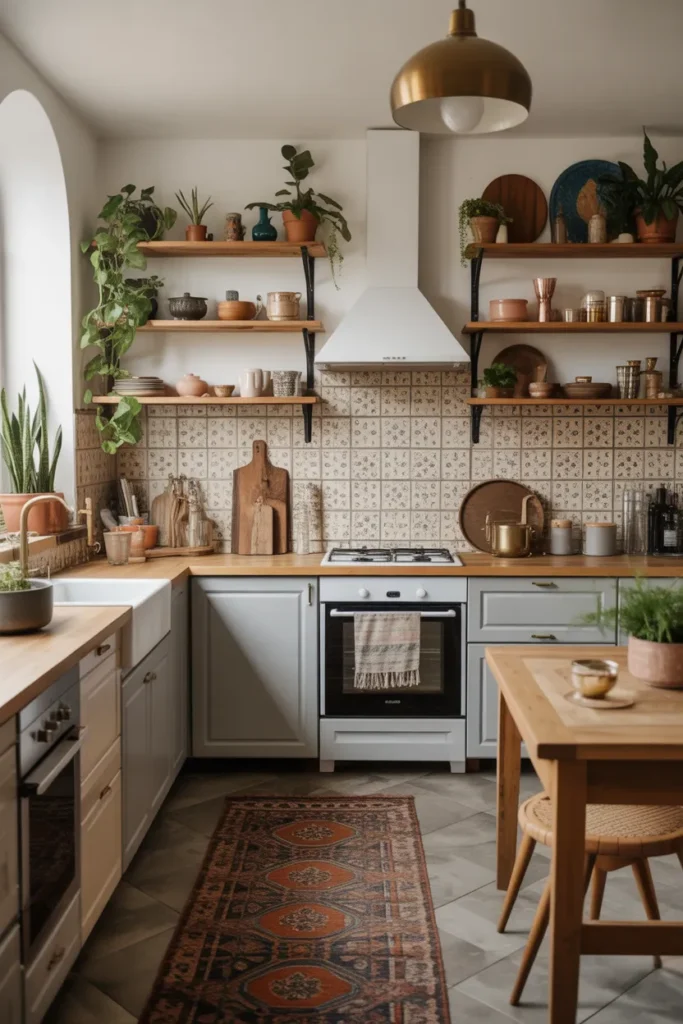 Boho Chic Kitchen Aesthetic