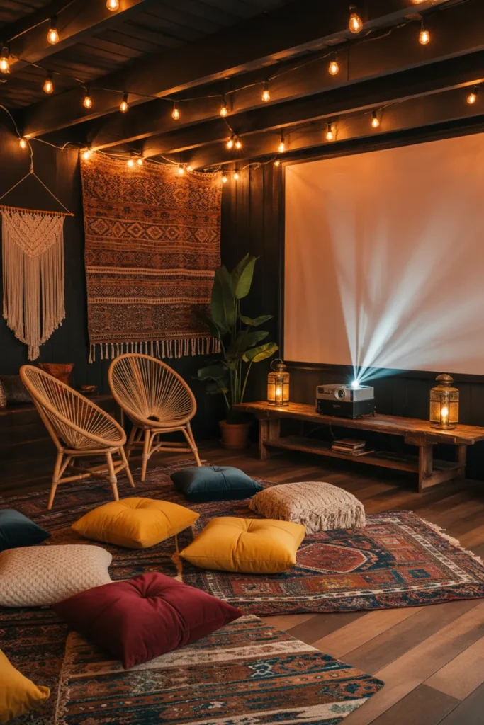  Boho Chic Movie Lounge