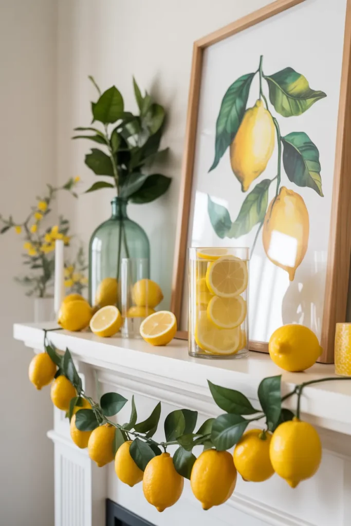  Bright Citrus Mantel with Zesty Colors