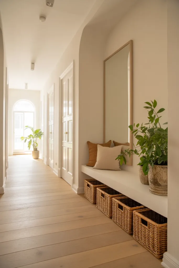 Bright White Walls with Natural Accents