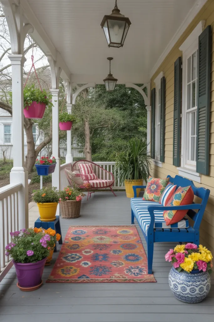 Bright and Colorful Porch