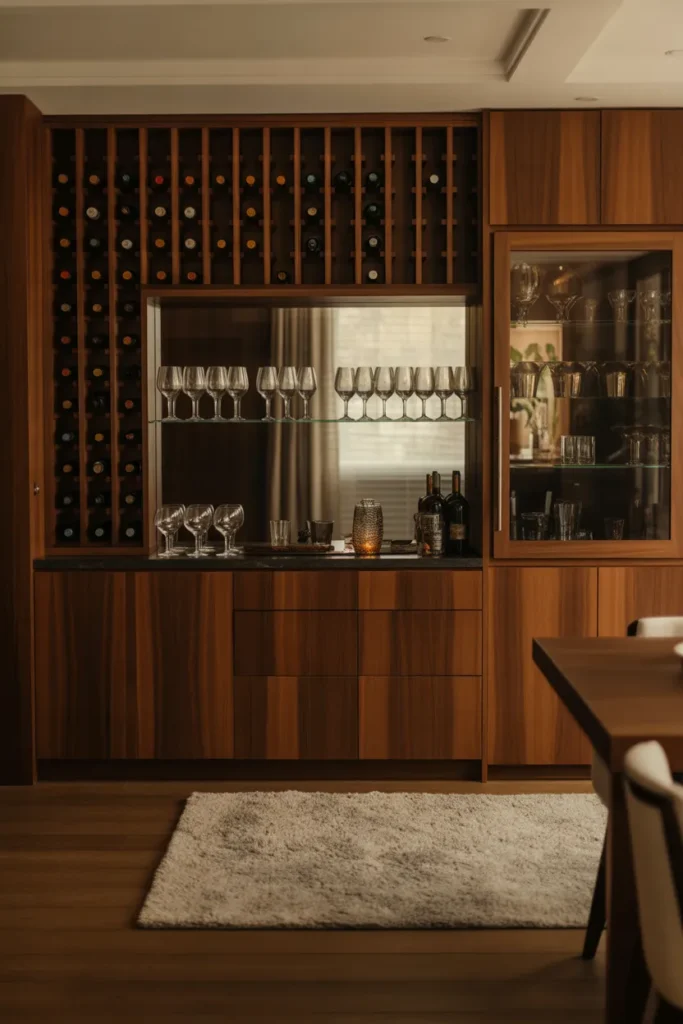 Built-Ins with Wine Storage