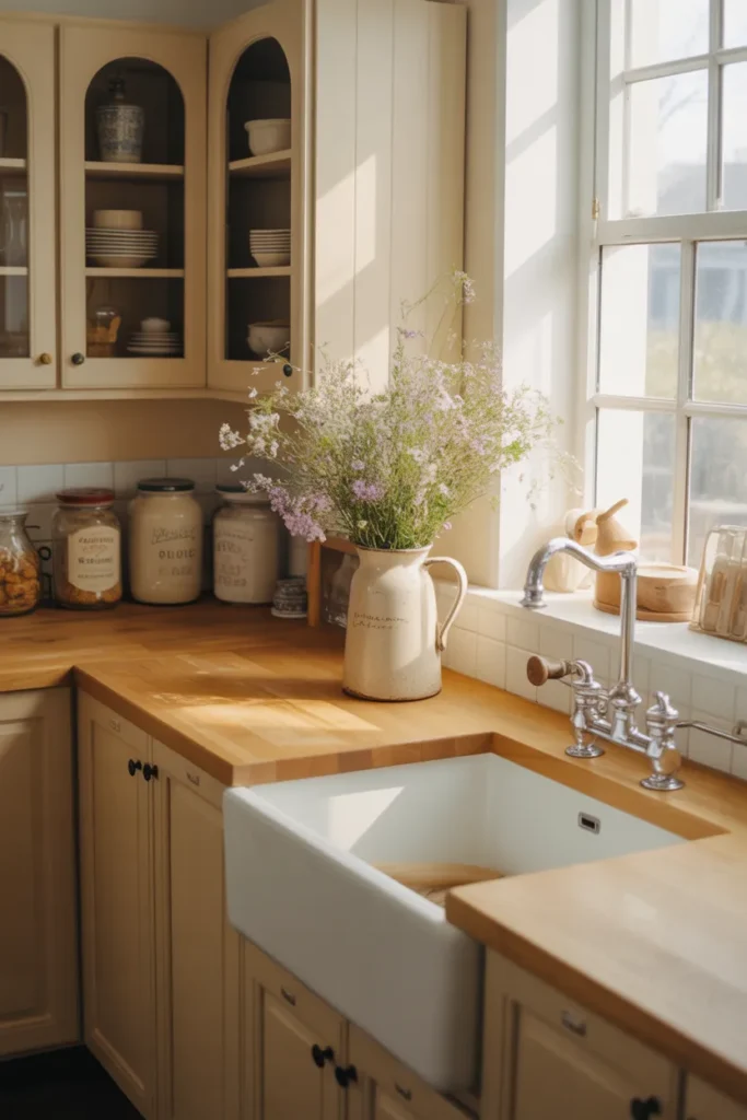 Butcher Block Countertops for Natural Warmth