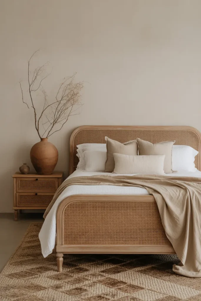 Caned Furniture and Earthy Details