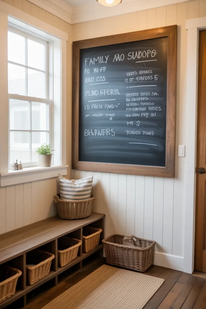Chalkboard Wall Organizer